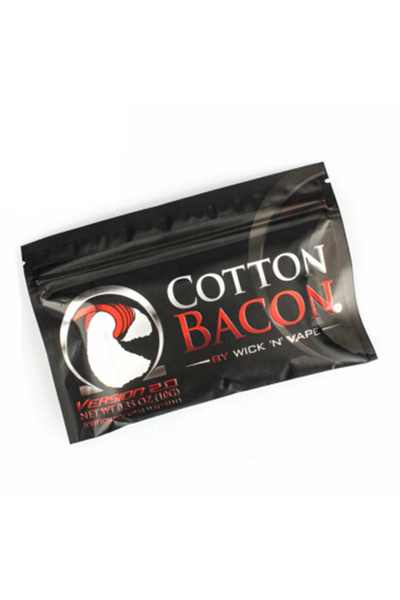 Choice عبوة واحدة فضية من سيجارة إلكترونية من لحم الخنزير المقدد مصنوعة من القطن بنسبة 100%، إصدار ذهبي، مناسبة لجهاز RDA RTA Atomizer بلون بني