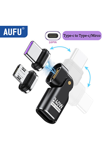 Choice محول 16 سنًا TC MC AUFU 240 واط من النوع C كابل شحن سريع 16 سنًا من US...