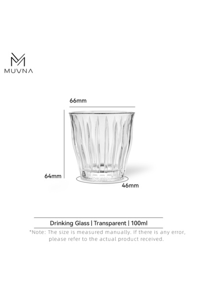 Choice كوب قهوة زجاجي شفاف 100 مل من MUVNA 100 مل 160 مل 220 مل 320 مل أكواب ...