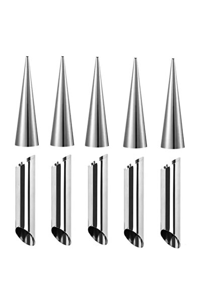 Choice 10 قطع مزيج 5/10 قطع مطبخ الفولاذ المقاوم للصدأ الخبز المخاريط القرن ا...