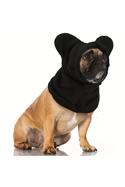 Choice L Black Winter Warm Pet Dog Hat Windproof French Bulldog Hat Dog Neck And Ear Protection Hats Outdoo