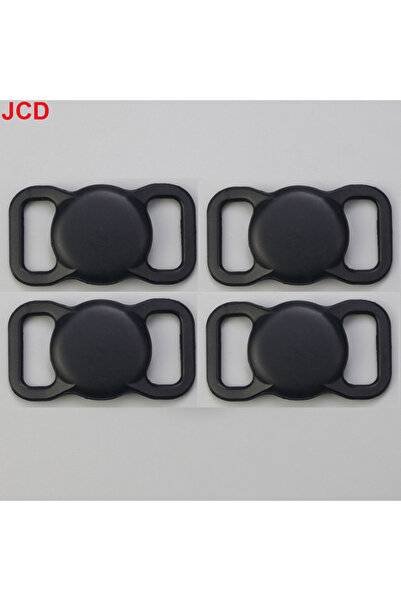 Choice 4 قطع سوداء لحقيبة Airtag طوق الكلب القط GPS Finder ملون مضيء حافظة سي...