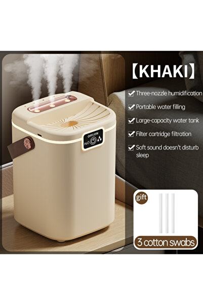 Choice Beige 2000ML Air Humidifier USB Powered 3 Nozzles Aroma Diffuser Essential Oil Purifier for Home Off