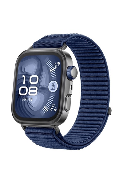 Choice سوار رياضي من النايلون المنسوج باللون الأزرق الداكن لساعة Fit4Pro Fit4...