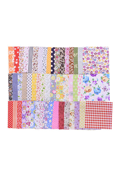 Choice 10x10cm B09-50PCS 50PCS/lot 10X10cm Cotton Fabric Different Flowers Pa...