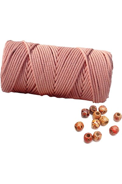 Choice 3mm-100m Salmon Pink Macrame Cord 3mm 100m Natural Cotton Rope for Col...