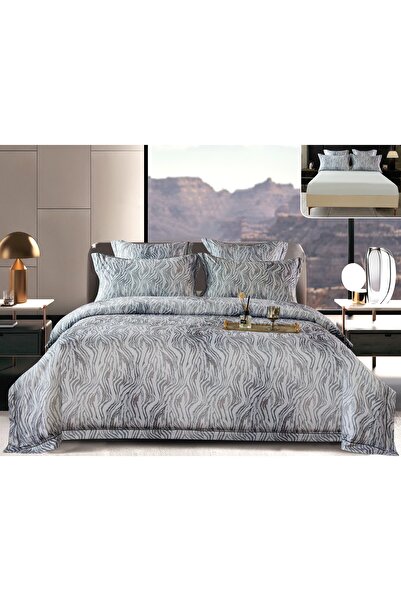 CHIRASO CHIRASO Lingerie Set, Thick Satin, 6 pieces, in box, with Fitted Sheet with ELASTIC 180x200+30cm