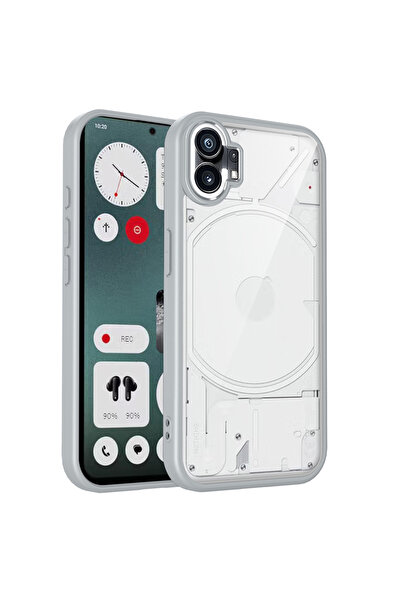 Choice Nothing Phone (1) Pc + tpu رمادي Nothing Phone One A063 Case Air Cushi...