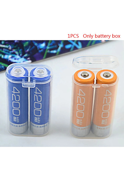 Choice 1 قطعة 18650 بطارية محمولة مقاومة للماء حامل شفاف صندوق تخزين بلاستيكي...