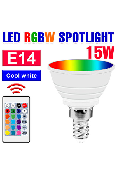 Choice غطاء شفاف E14 RGB أبيض بارد 15 واط LED E27/E26 مصباح RGBW كشاف GU10 جه...