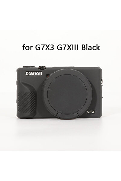 Choice جراب كاميرا G7X3 أسود ناعم من السيليكون لكاميرا Canon G7X Mark II III G7XII G7X2 G7XIII G7X3 Prot