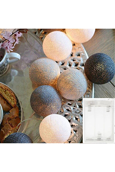 Choice 6 أمتار 40 مصباح ليد بطارية رمادية 10/20/40 ليد كرات قطنية USB سلسلة أ...