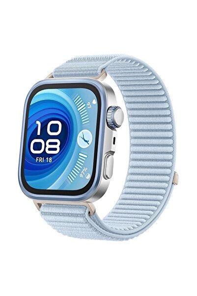 Choice سوار رياضي من النايلون الأزرق المنسوج لساعة Fit4Pro Fit4 3 Fit 4 Pro F...