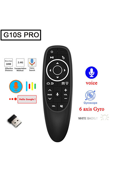 Choice G10S Pro G10S Pro Voice Remote Control G10SPro BT 2.4G Wireless Air Mouse Gyroscope Backlit Smart TV