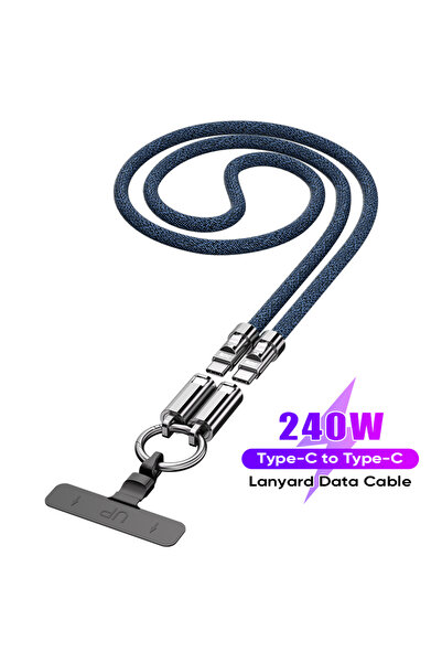 Choice كابل شحن سريع للهواتف المحمولة من USB-C إلى USB-C بقوة 240 واط، بطول 1...