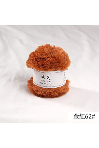 Choice كرة من خيوط الفرو 45-50 غرام، فرو صناعي يشبه شعر الأرانب، منسوج يدويًا...