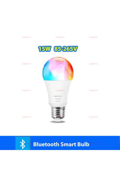Choice لمبة إضاءة LED بتقنية بلوتوث/واي فاي BLE 15 واط 85-265 فولت E27 15 واط...