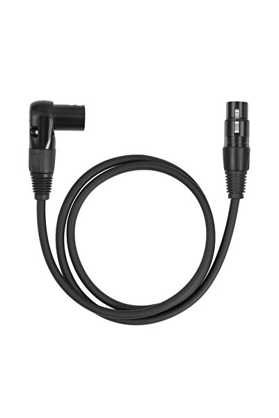 Alloet 1.8M 0.3/1/1.8M 90-Degree XLR Male To Female Microphone Cable Right Angle XLR To Straight XLR Cable