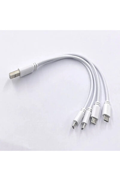 Choice كابل مقسم USB 2.0 إلى Micro USB أبيض 5 فولت/2 أمبير بطول 0.2 متر، كابل...