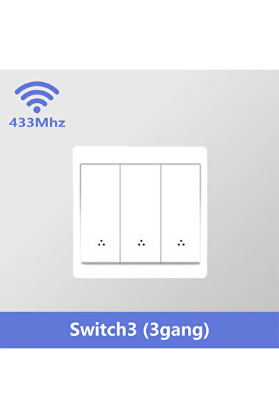 Choice لوحة مفاتيح إضاءة حائط ذكية لاسلكية 433 ميجا هرتز للتحكم عن بعد بثلاثة مجموعات، جهاز استقبال مرحل صغير 1/