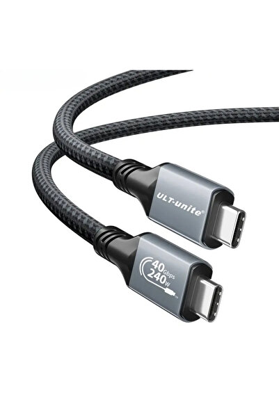 Choice كابل USB4 من النوع C بطول 0.2 متر S4041-91215، بقوة 240 واط، مع شحن سر...