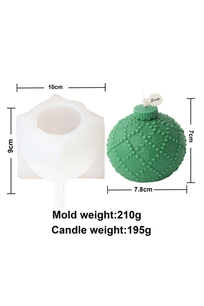 Choice5 قالب شمعة F DIY قالب سيليكون على شكل جرس عيد الميلاد بتصميم كرة فانوس...