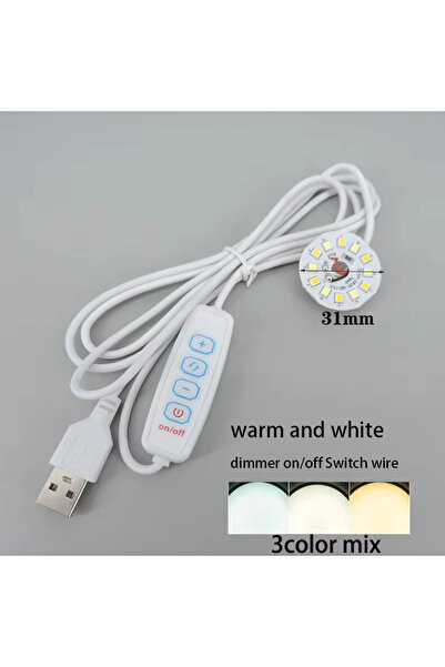 choice2 3 Colors Led Line Warm White Color DC 5V 3W USB LED Lights 2835 Chip ...
