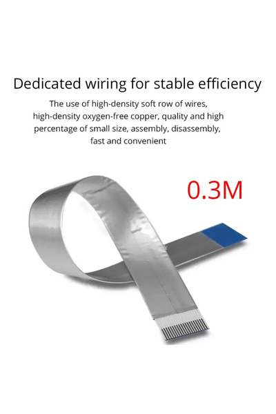 BSN 0.3m cable Ribbon FPV HDMI-Compatible Connector Flexible Flat Cable Raspberry Pi 4 Micro HDMI to HDM