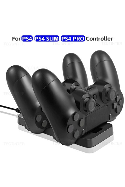 Choice black Dual Controller Charger Dock For PS4 Gamepad Charging Base Stand Holder For PlayStation 4 Co.