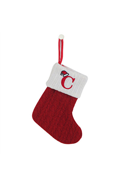 Choice كما في الصورة C جوارب عيد الميلاد الحياكة ندفة الثلج جورب رسالة زينة ع...