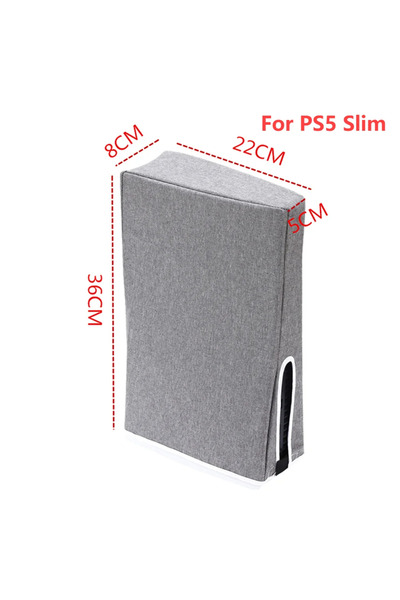 APWIKOGER غطاء رمادي عمودي مقاوم للغبار لجهاز تحكم الألعاب PS5، حافظة حماية ا...