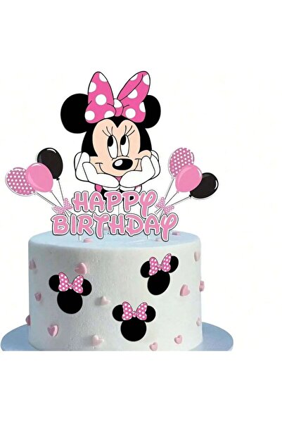 Choice 10 قطع من زينة كعكة ميني ماوس من ديزني، لوازم حفلات الأميرة ميني لأعيا...