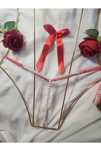 G&H UNDERWEAR String Thong Panties with Pearls