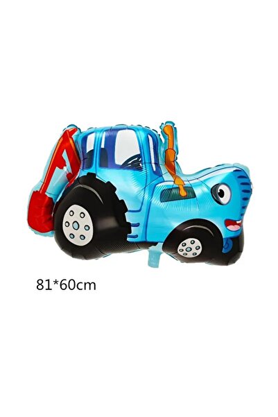Choice Other Style A Large Farm Tractor Aluminum Foil Balloon Blue Tractor Ba...