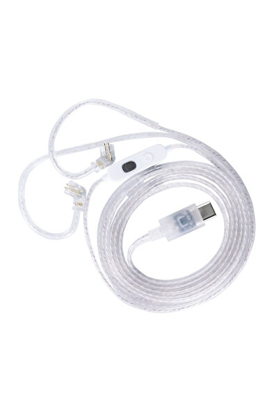 Choice كابل سماعة أذن KZ من نوع C مع ميكروفون من النوع C وكابل ترقية مطلي بال...