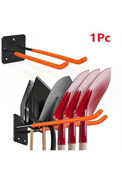 Choice خطاف تخزين برتقالي اللون، قطعة واحدة، لأدوات البستنة، خطافات جدارية، ت...