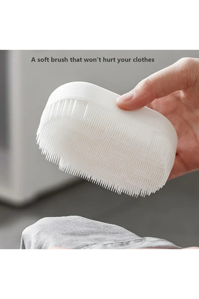 Choice فرشاة غسيل فائقة النعومة - قطعة واحدة - مقشر بلاستيكي للملابس والأحذية...