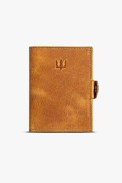 Getto Deri Savana Minimal Hakiki Deri Kişiye Özel İsim Baskılı Cüzdan