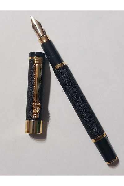 Fashion Johny Ergonomic Pen in Matte Gold Tones | Iridium Nib