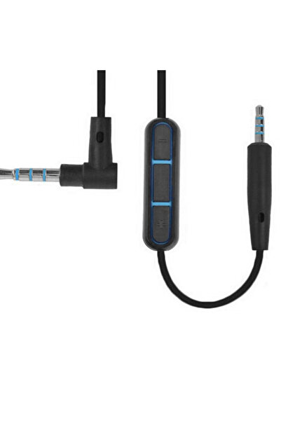 APWIKOGER كابل تمديد الصوت الأزرق 3.5 مم إلى 2.5 مم مع ميكروفون مدمج للتحكم في مستوى الصوت وكابل سماعة الرأس