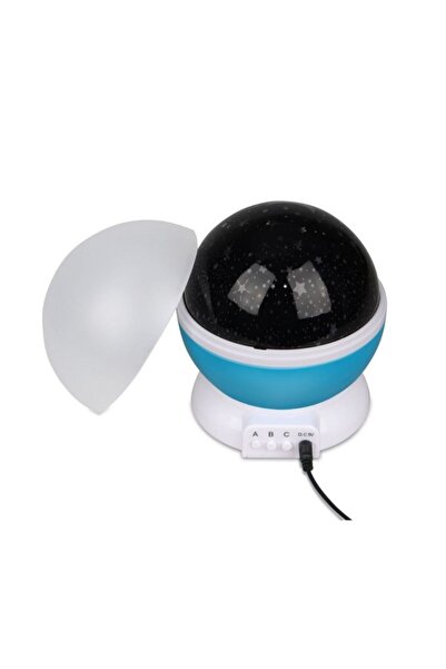 OEM 360° Star & Moon Projector Lamp – Starry Sky, 3 Colors, Batteries/USB, Rotation