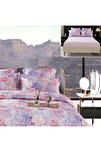 CHIRASO CHIRASO Lingerie Set, Thick Satin, 6 pieces, in box, with Fitted Sheet with ELASTIC 180x200+30cm