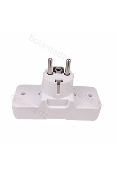 Choice مقبس تمديد أوروبي أبيض محمول 250 فولت 6/10 أمبير محول سفر عالمي محول طاقة مقبس تمديد أوروبي