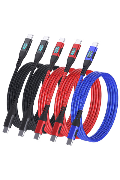 Choice 3M 5 قطع مختلطة LAIHONEN 5 قطع كابل USB C إلى USB C بطول 10 أقدام شاحن...