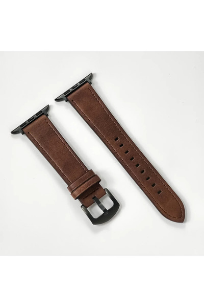 Choice 42 44 45 46 مم 49 مم BrB حزام ساعة من جلد العجل لساعة Apple Watch 49 م...