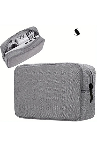 Choice S size Gray Storage Bag Cable Cord Organizer Travel Bag Small Electronics SD Card Power Bank Storage