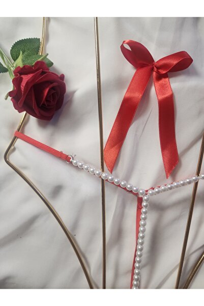 G&H UNDERWEAR String Thong Panties with Pearls