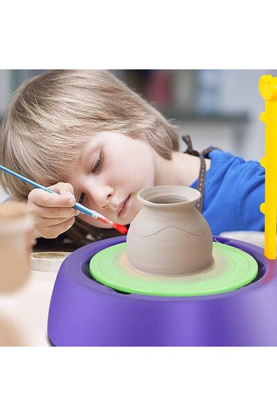 PROCART Potter's wheel, educational toy for children, multiple piece set, 2 speed intensities