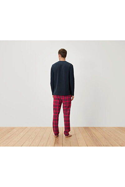 Tchibo Men's Pajamas, Blue/Checkered