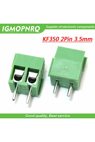 Choice 20 قطعة KF350-2P 3.5 مم KF350 2 دبوس أخضر توصيل محطة PCB برغي محطة موص...